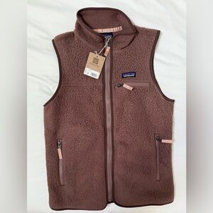 Patagonia Woman’s Fleece Vest - Brown Sz. Small - It is not kids it is an adult